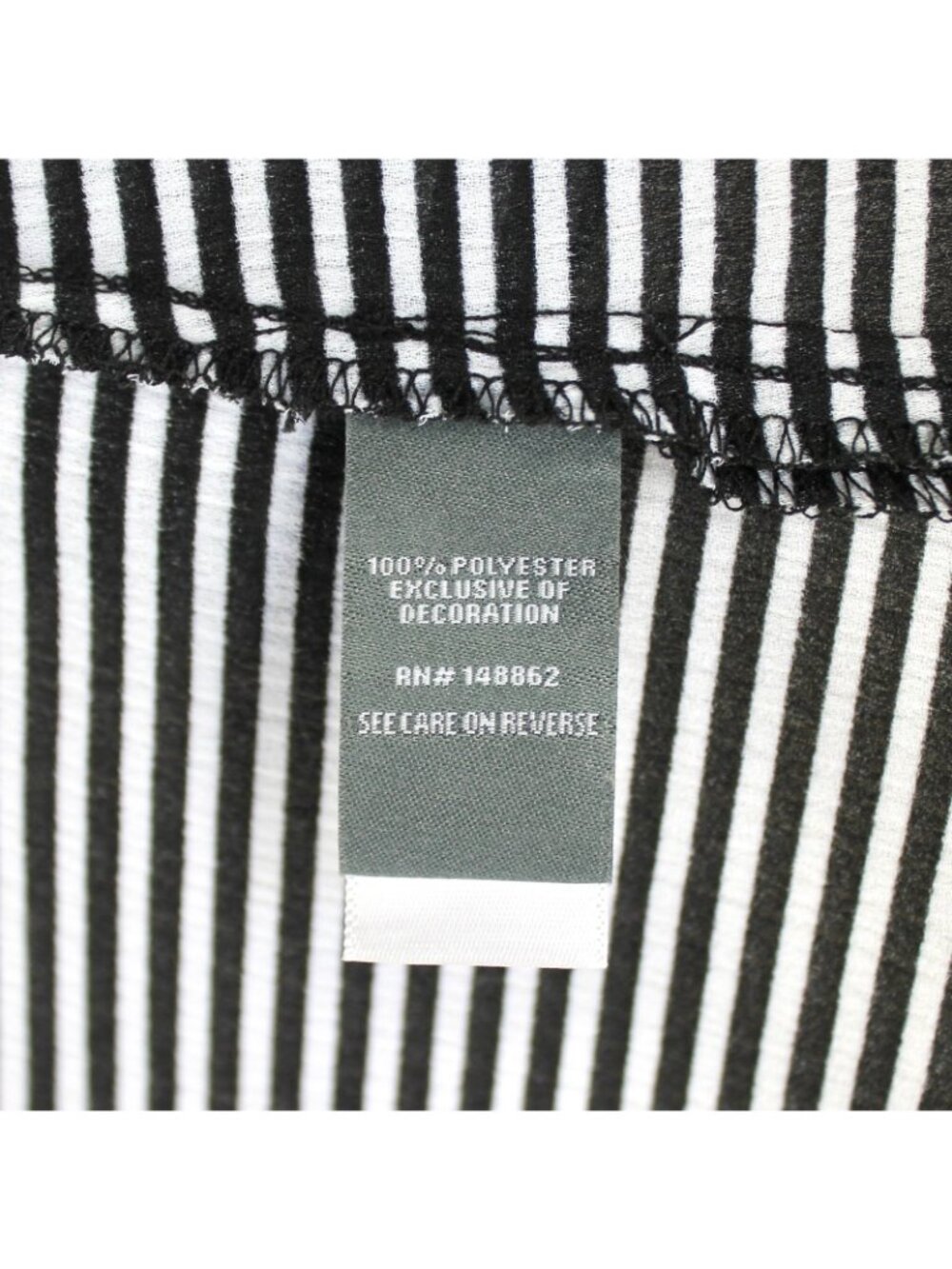 Torrid Shirttail Swim Cover Up Kimono Size 1/2 Black White Stripe 3/4 Sleeve - Picture 8 of 9
